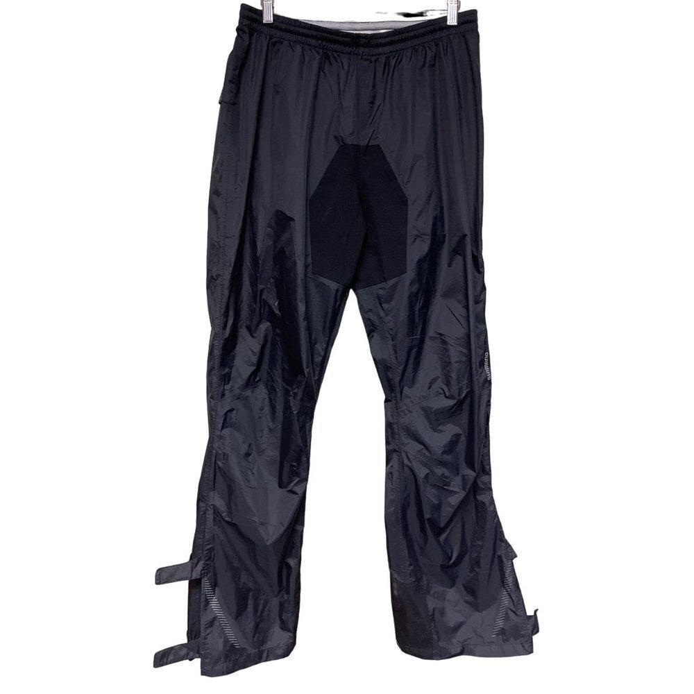 Shimano Black Adjustable Rain Pants Cycling Men's Size XXL
